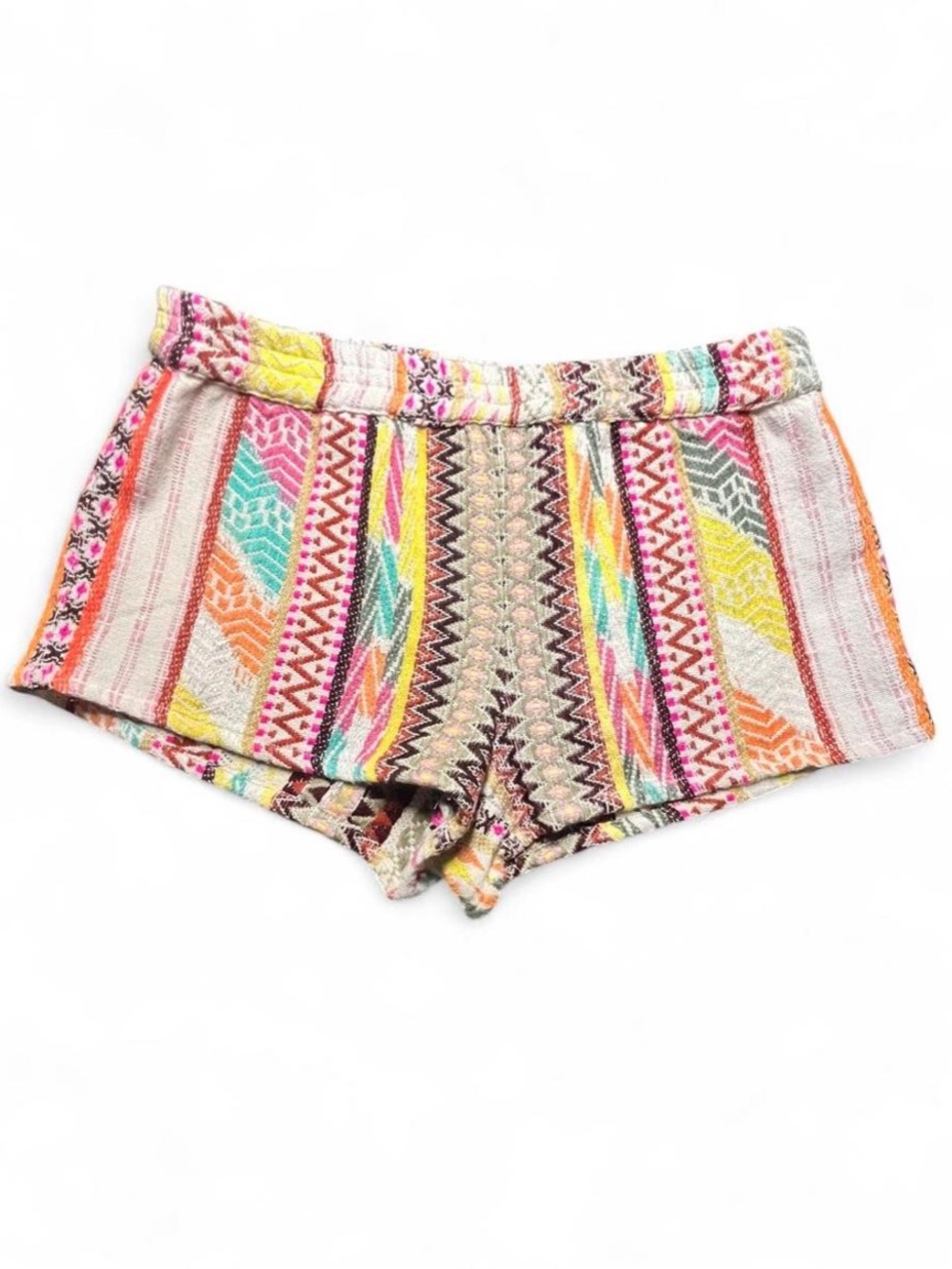 Oddi Multicolored Southwest Print Woven Shorts, L